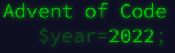 Advent Of Code - 2022